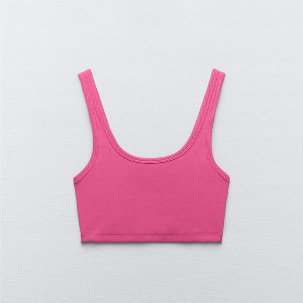 Zara pink Crop Top
